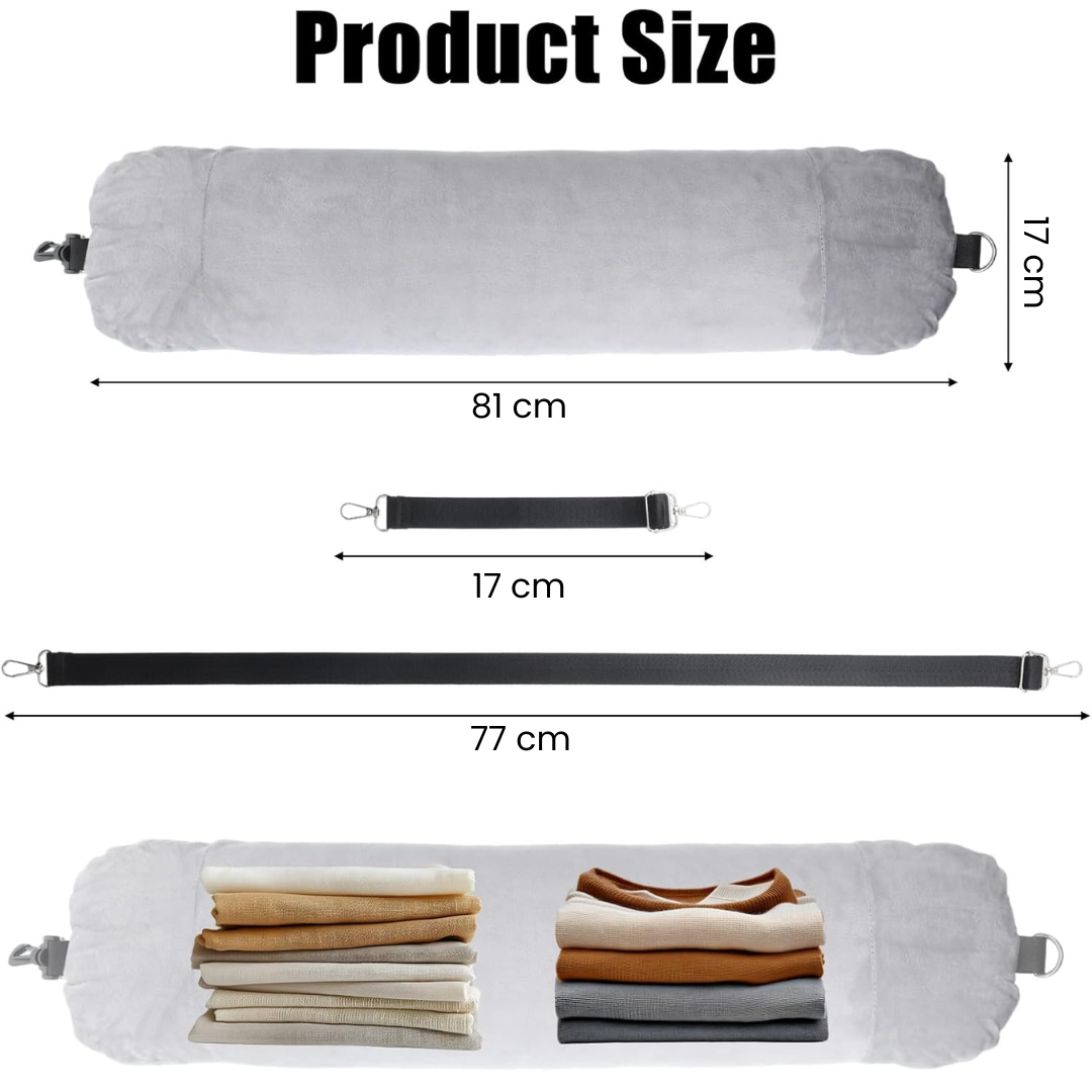 Almohada de viaje 2 en 1 rellenable